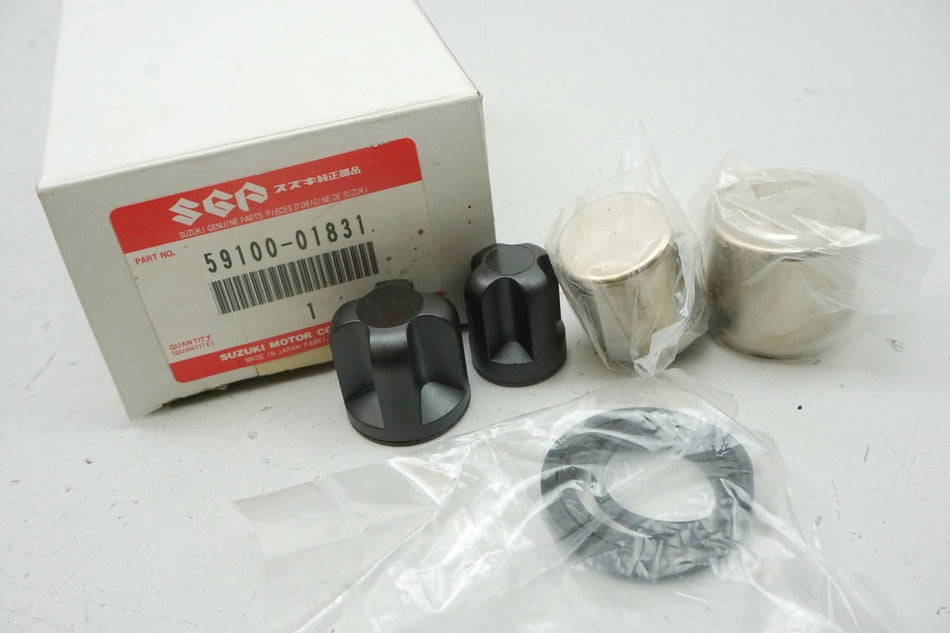 Suzuki Kit de reparación de pistón de freno, pinza de freno original 59100-01831 DR GS GSX VX - NUEVO