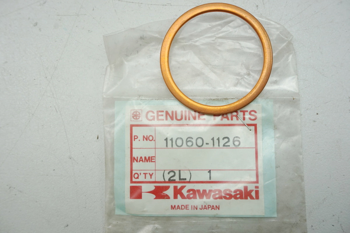 Kawasaki Exhaust Manifold Gasket original 11060-1126 KL KLR KFX KSF - NEW