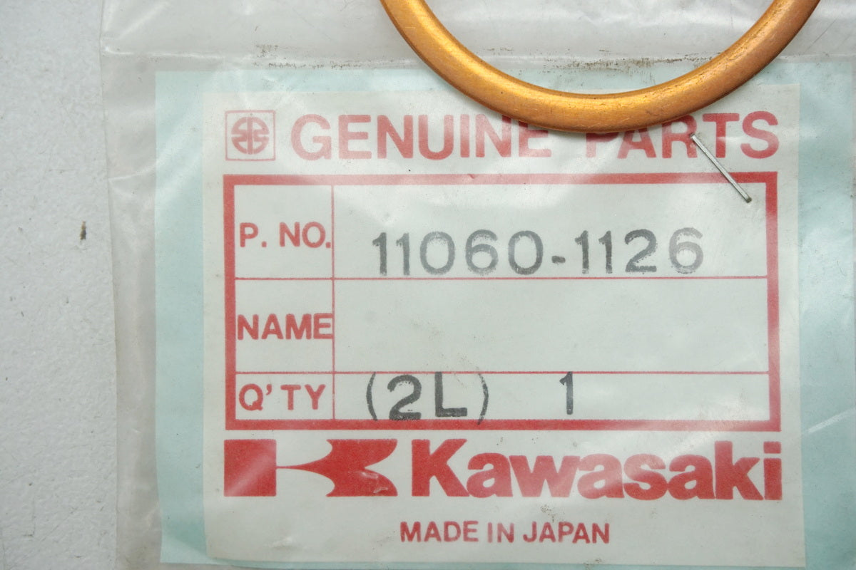 Kawasaki Exhaust Manifold Gasket original 11060-1126 KL KLR KFX KSF - NEW