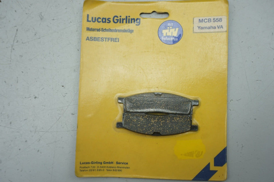 Pastillas de freno Lucas MCB558 originales Yamaha TTR YZ - NUEVAS
