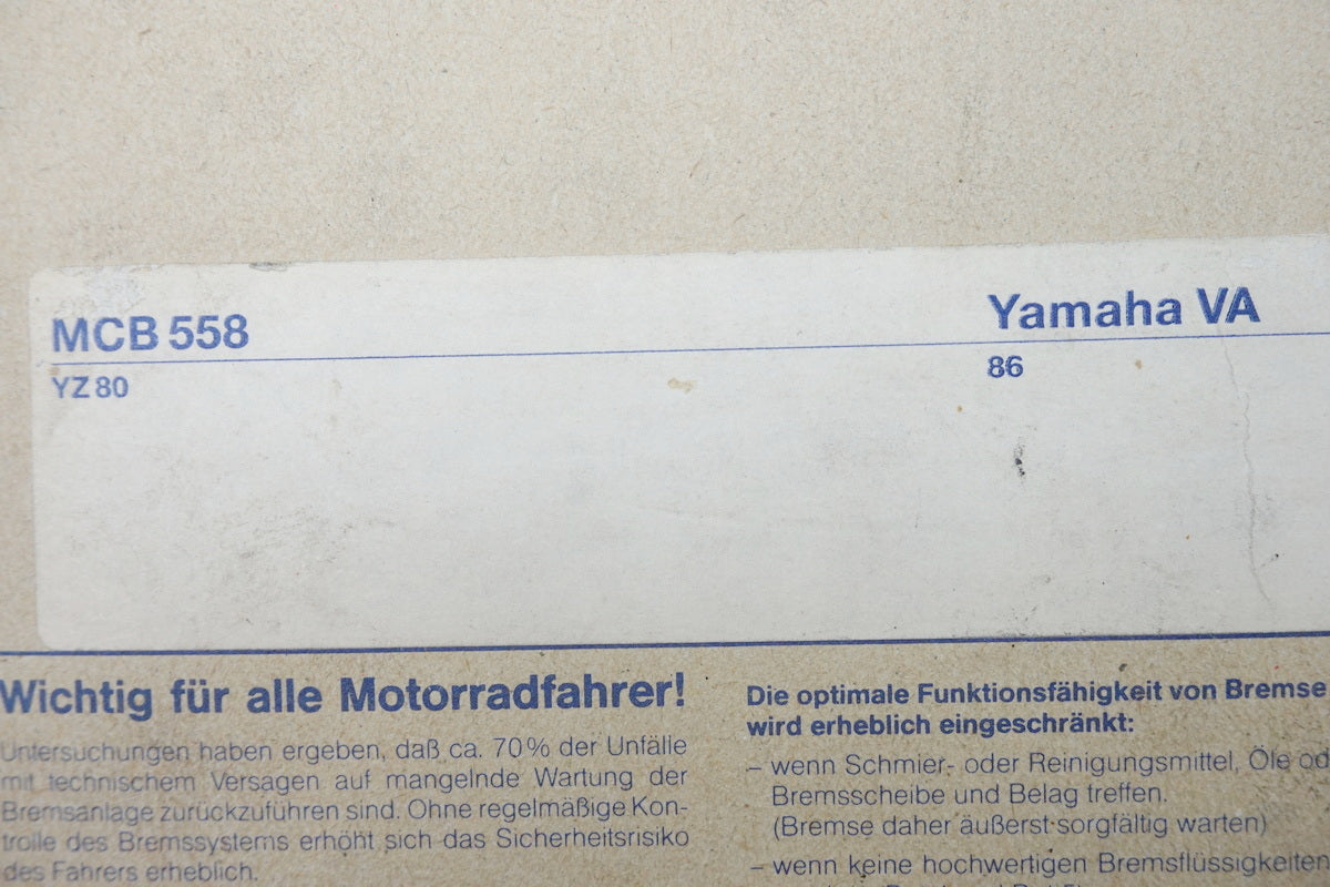 Pastillas de freno Lucas MCB558 originales Yamaha TTR YZ - NUEVAS