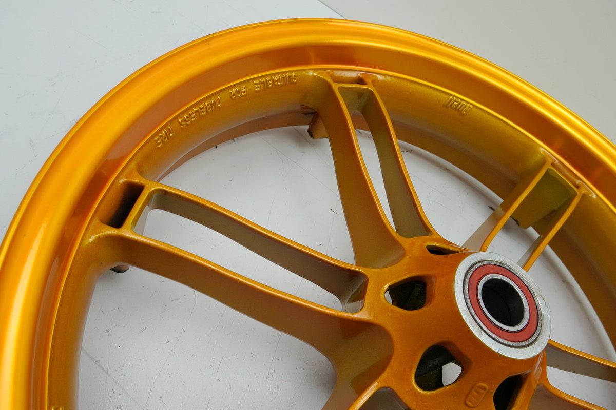 BUELL XB12S XB1 Lightning Llanta delantera Rueda oro J17 x 3.50 sin accidentes