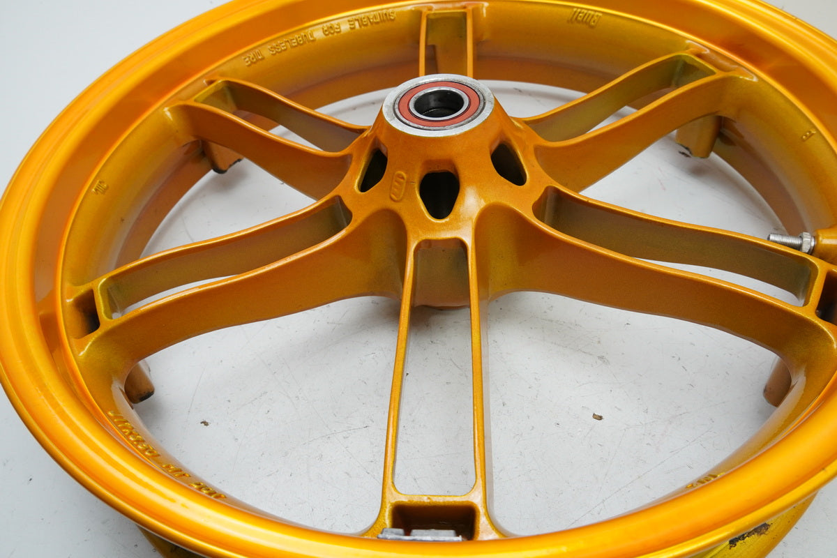 BUELL XB12S XB1 Lightning Llanta delantera Rueda oro J17 x 3.50 sin accidentes