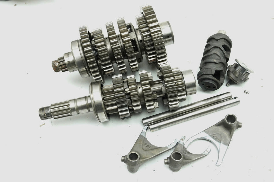KAWASAKI ZXR 750 ZX750J Getriebe Schaltwalze Schaltklauen Getriebewelle