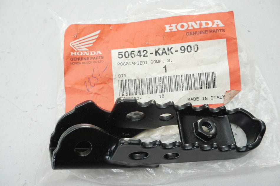 Honda Footrest Rider Left Footrest Original 50642-KAK-900 CLR CRM - NEW