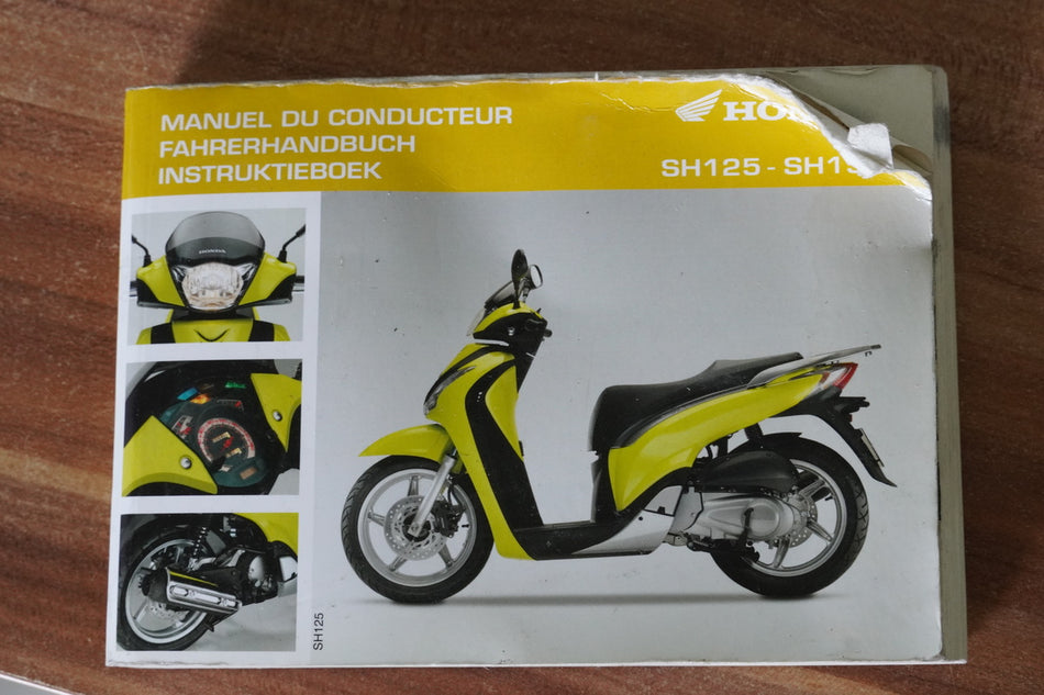 HONDA SH 125 JF23 Fahrerhandbuch Betriebsanleitung Bedienungsanleitung