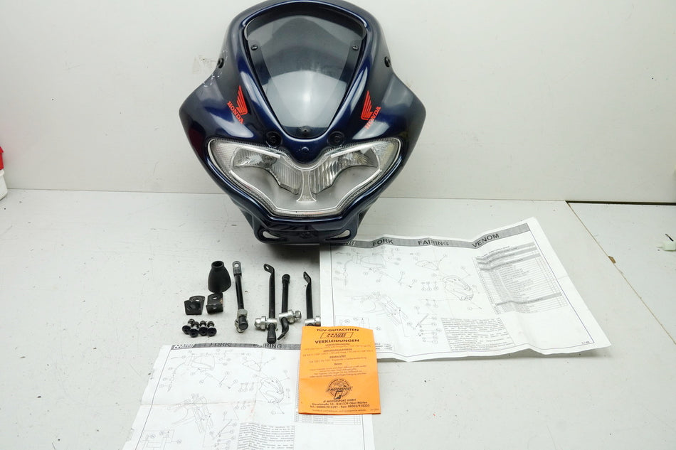 HONDA NTV 650 RC33 REVERE Front Fairing Headlight Lamp Mask Cowl Cover