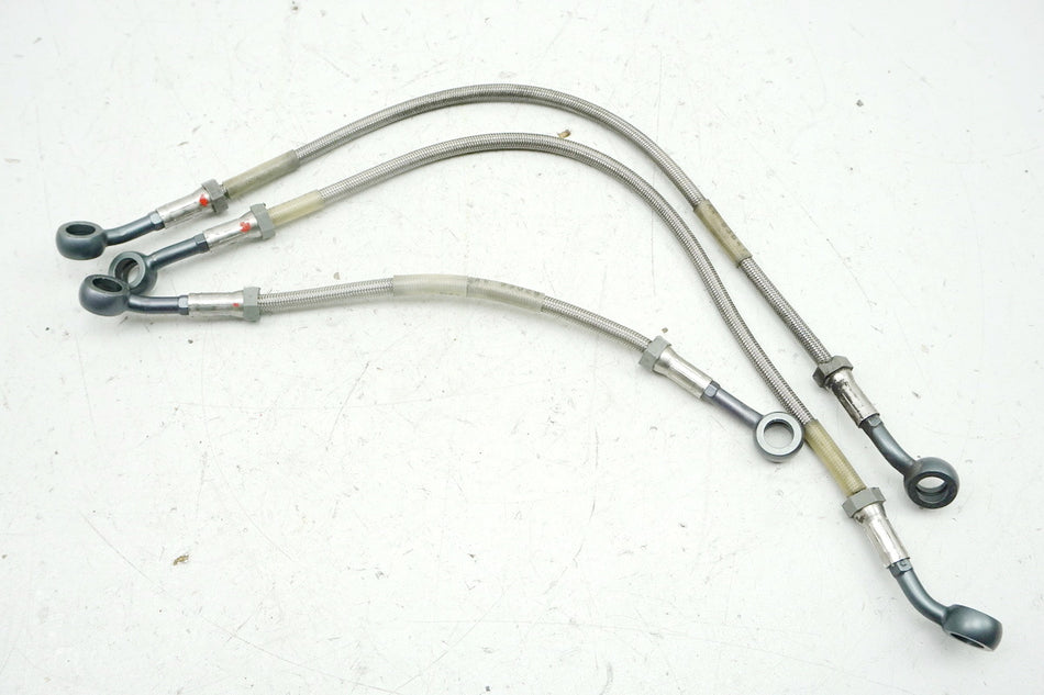 KAWASAKI ZX-6R ZX600F latiguillos de freno delanteros trenzados de acero 95-97