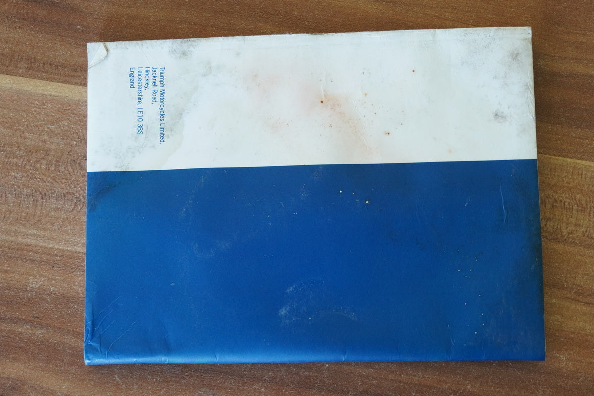 TRIUMPH DAYTONA 955 i T 595 N Manual del propietario Manual de instrucciones Manual 02-06