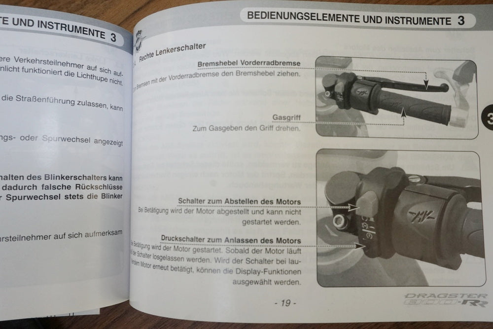 MV AGUSTA BRUTALE 800 DRAGSTER RR B322BB Bedienungsanleitung Handbuch D IT GB FR