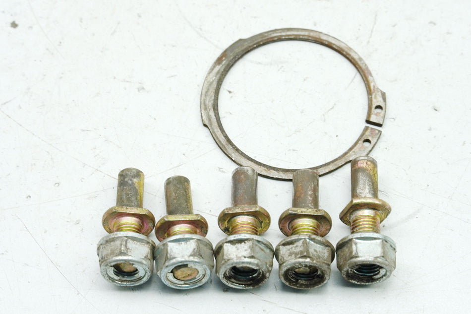 HONDA NSR 125 JC22 Tornillos para soporte de piñón, anillo de seguridad 90128-382-670