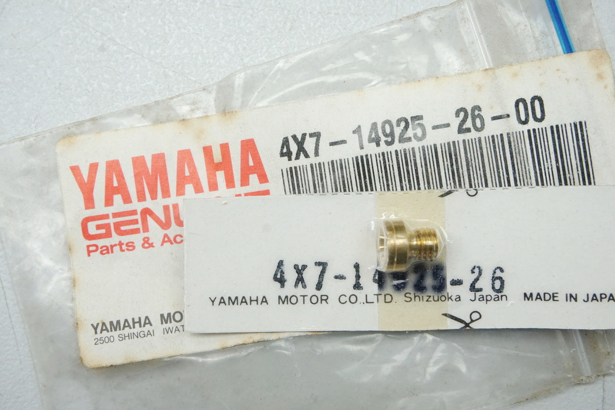 Yamaha Carburetor Jet Carburetor Main Jet original 4X7-14925-26 - NEW