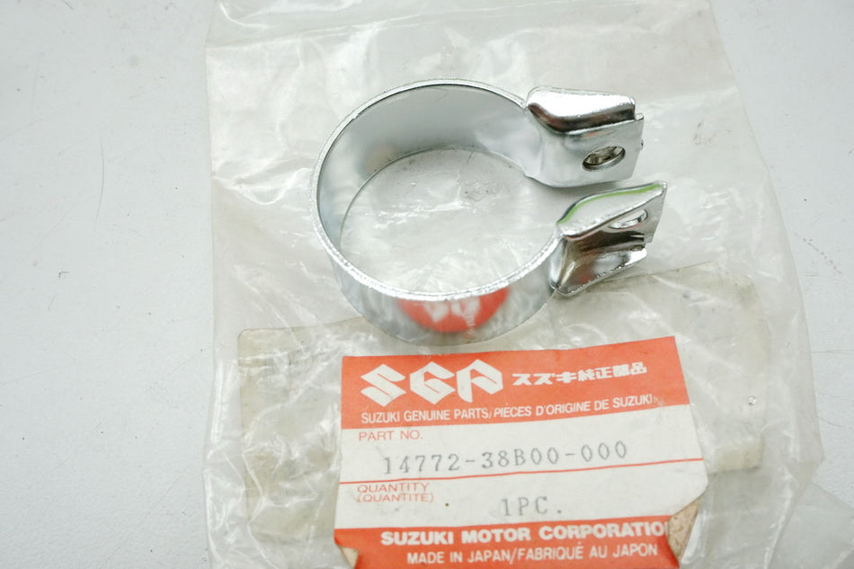 Suzuki Abrazadera de escape Silenciador original 14772-38B00-000 VS 600 1400 - NUEVO