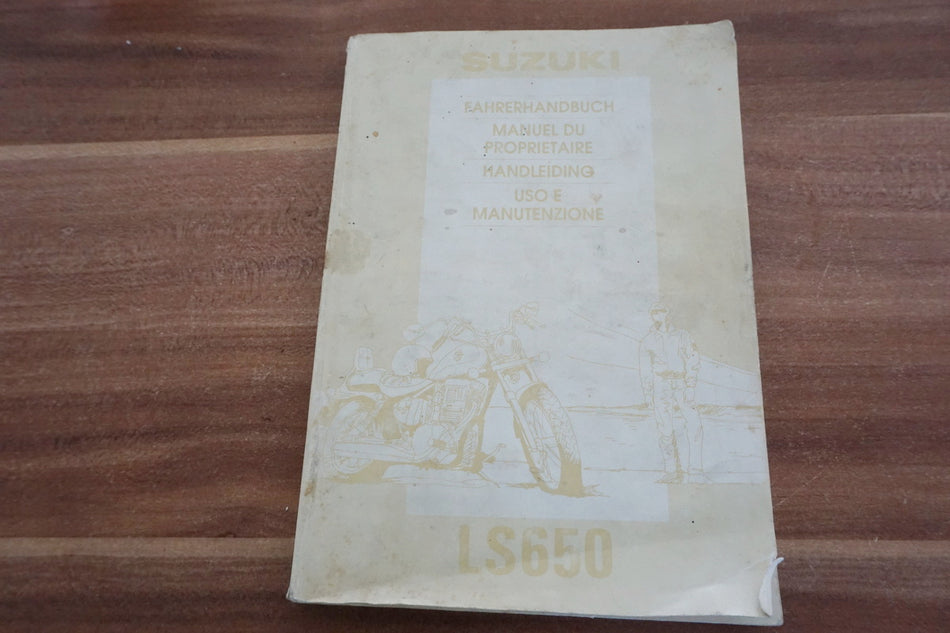SUZUKI LS 650 NP41A/ B SAVAGE Manual de usuario Manual de instrucciones Guía del conductor