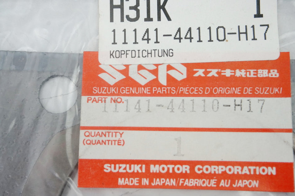 Suzuki Junta de culata Tapa de balancines original 11141-44110-H17 GS GSX - NUEVA