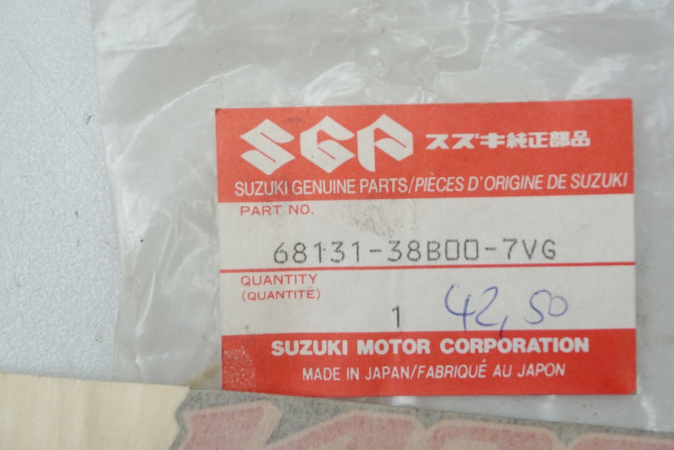 Suzuki Emblem Sticker original 68131-38B00-7VG VS1400 - NEW