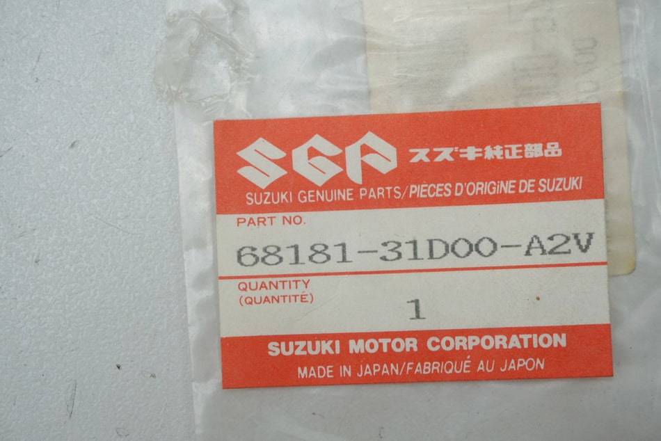 Suzuki Emblem Sticker original 68181-31D00-A2V DR - NEW