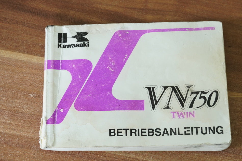 KAWASAKI VN 750 A-D Vulkan Twin Betriebsanleitung Bedienungsanleitung Handbuch