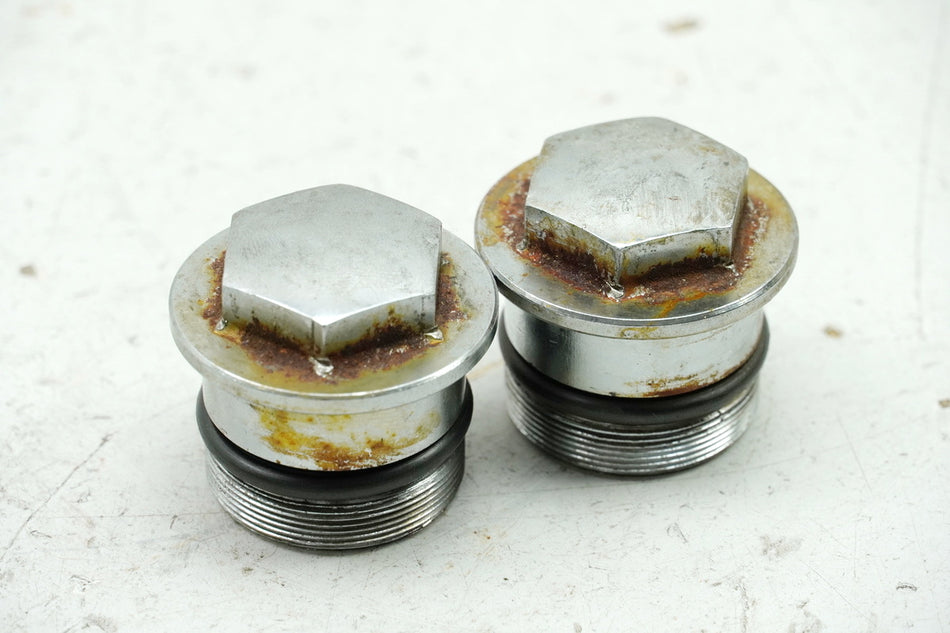 SUZUKI LS 650 NP41A/ B SAVAGE Gabel Verschluß Schraube Stopfen (für Standrohr)