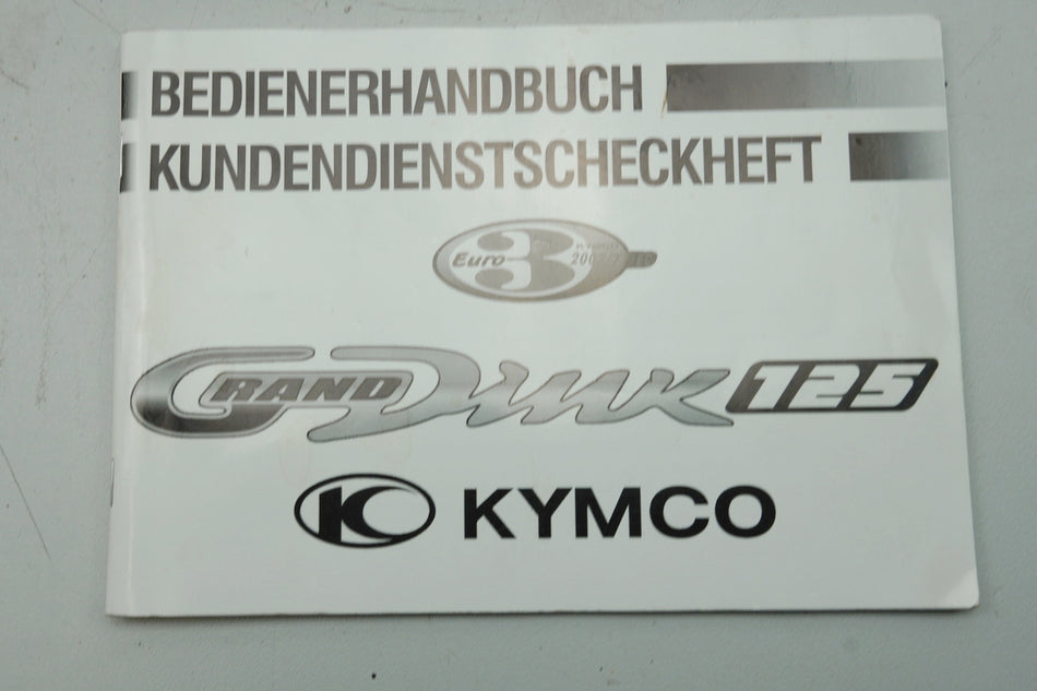 KYMCO GRAND DINK 125 S4 Manual del usuario Manual de instrucciones Guía de funcionamiento
