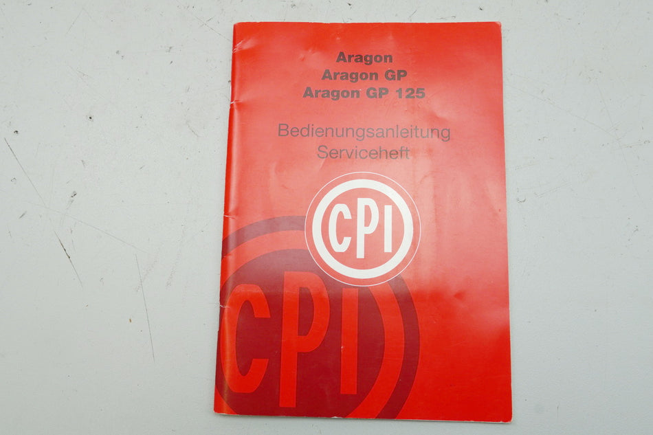 CPI Aragon 50 JR 45 Bedienungsanleitung Handbuch Betriebsanleitung
