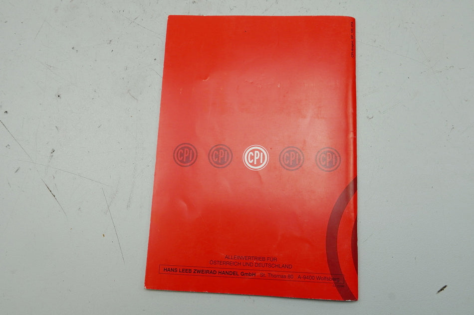 CPI Aragon 50 JR 45 Bedienungsanleitung Handbuch Betriebsanleitung