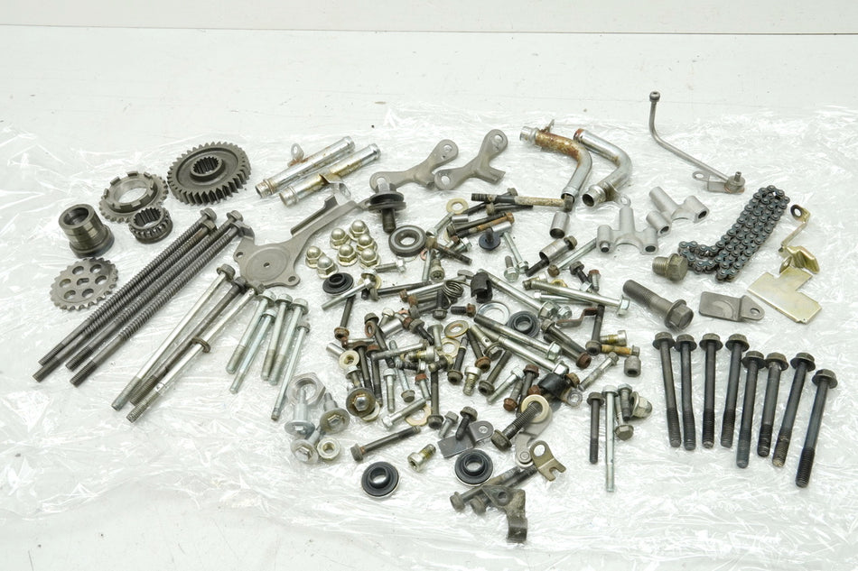 HONDA XL 600 PD06 TRANSALP Tornillos Piezas pequeñas Cojinetes Tuercas (para tapa de motor)