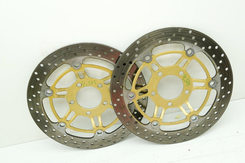 SUZUKI GSX 600 F AJ Discos de freno delanteros Pareja de discos de freno 4,375 mm 26868 km 98-02