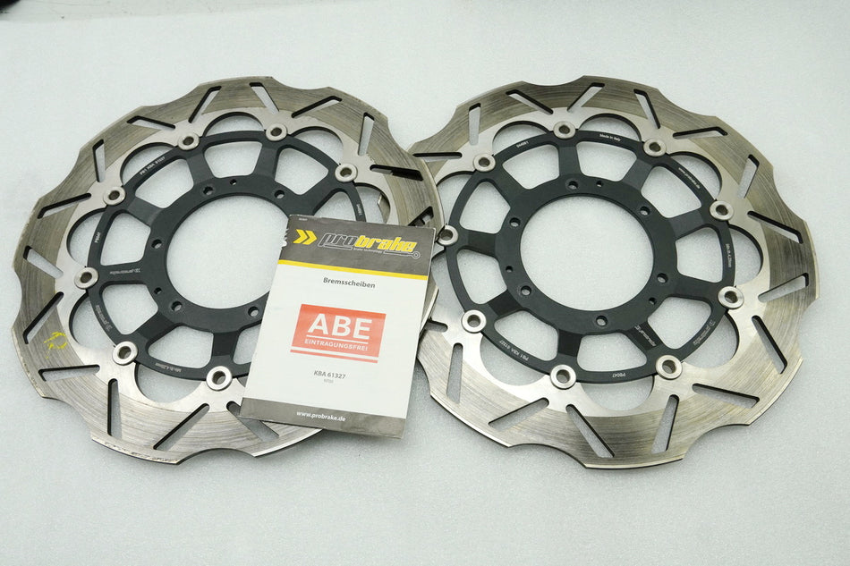 HONDA CBR 600 RR PC40 Discos de freno delanteros Pro Brake ABE Juego de discos de freno 07-13