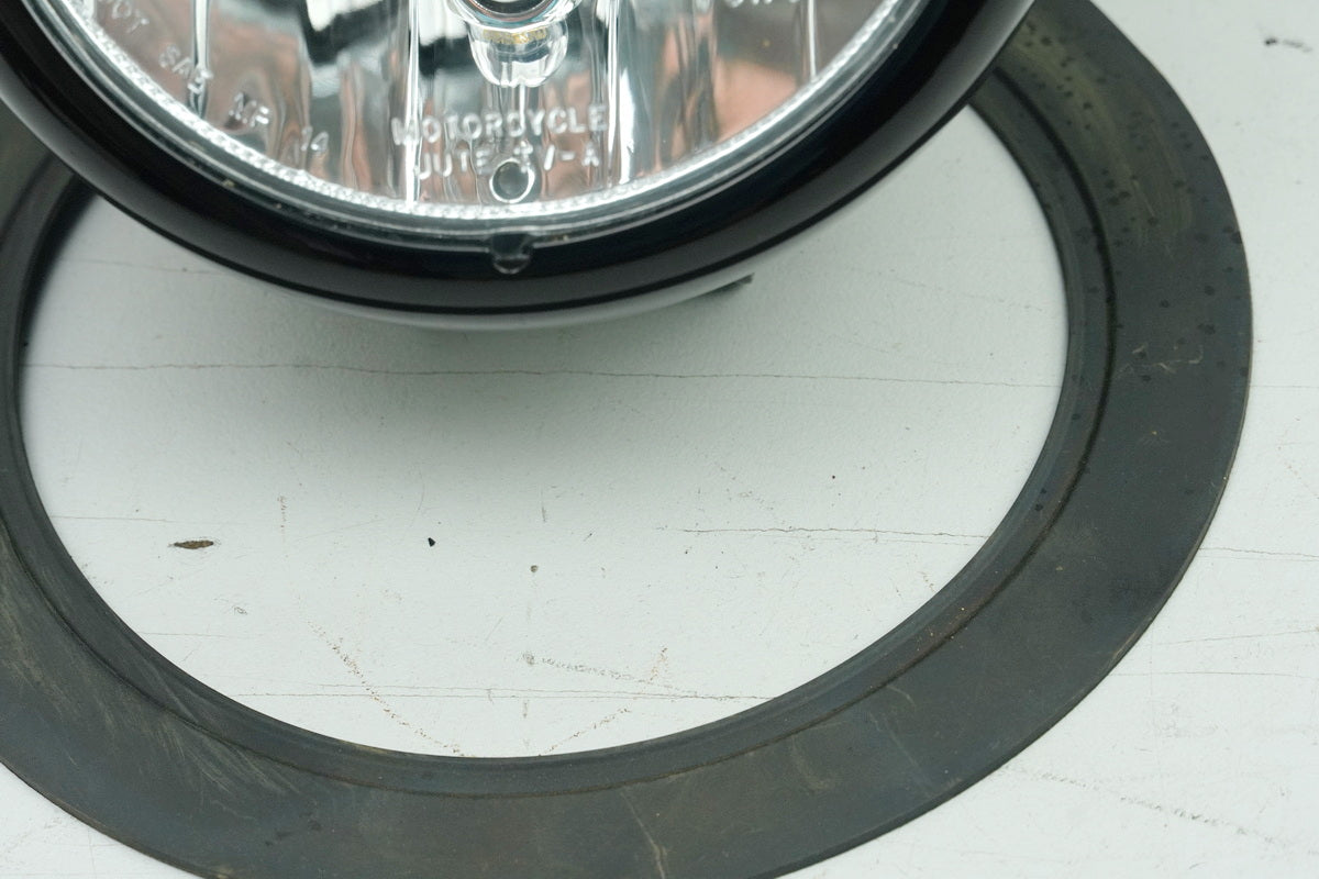 Indian Scout Bobber Scheinwerfer original Lampe schwarz Gehäuse Lampenglas