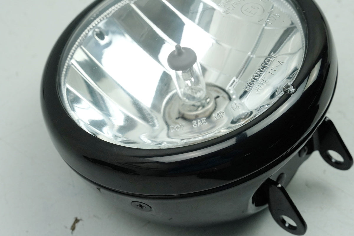 Indian Scout Bobber Scheinwerfer original Lampe schwarz Gehäuse Lampenglas