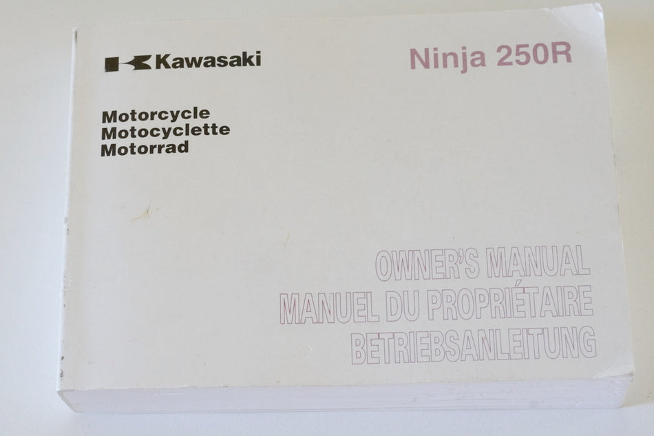 KAWASAKI NINJA 250 R EX250K Manual de uso Manual de instrucciones