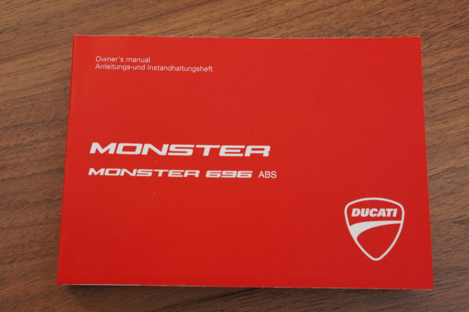 DUCATI MONSTER 696 ABS M5 Manual de instrucciones original Guía de uso