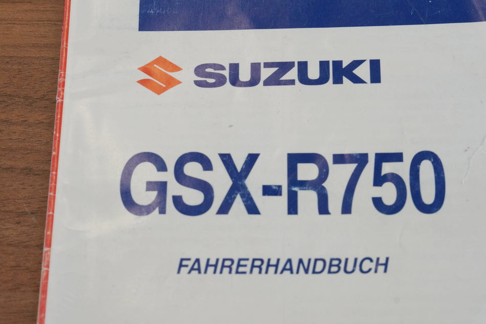 SUZUKI GSX-R 750 WVCW K8 K9 L0 manual de usuario original