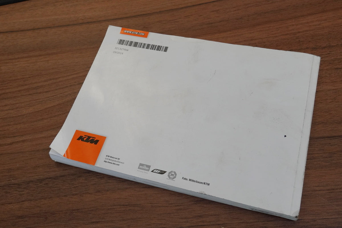 KTM 1290 SUPERDUKE R Bedienungsanleitung orig. Handbuch Betriebsanleitung 14-16