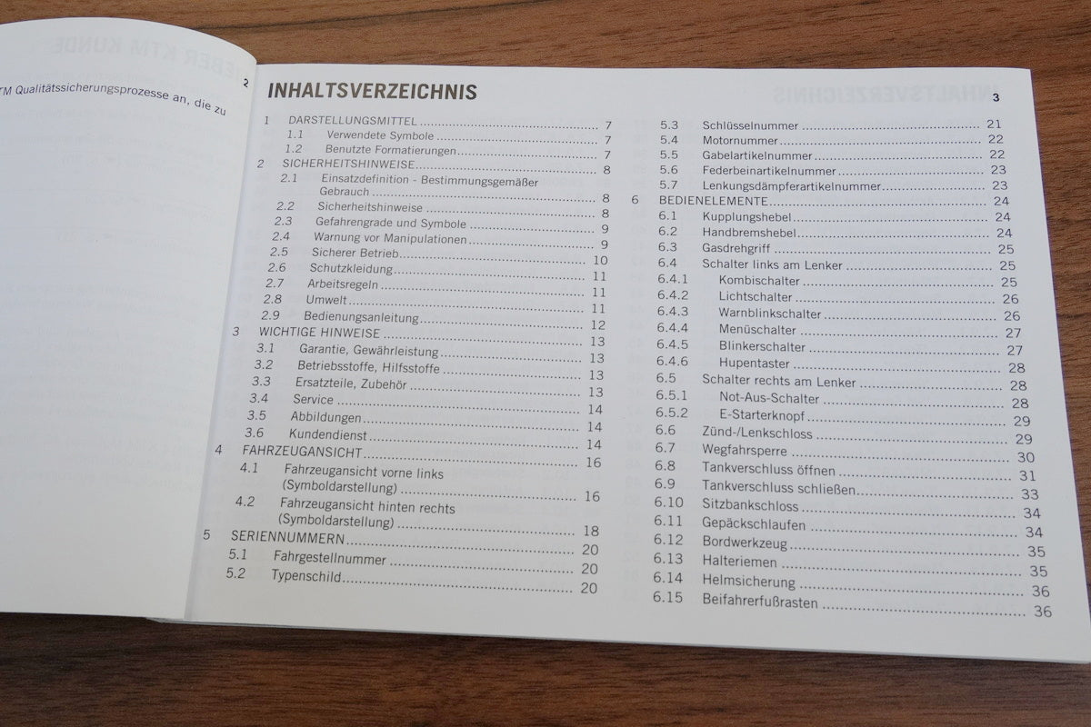 KTM 1290 SUPERDUKE R Bedienungsanleitung orig. Handbuch Betriebsanleitung 14-16