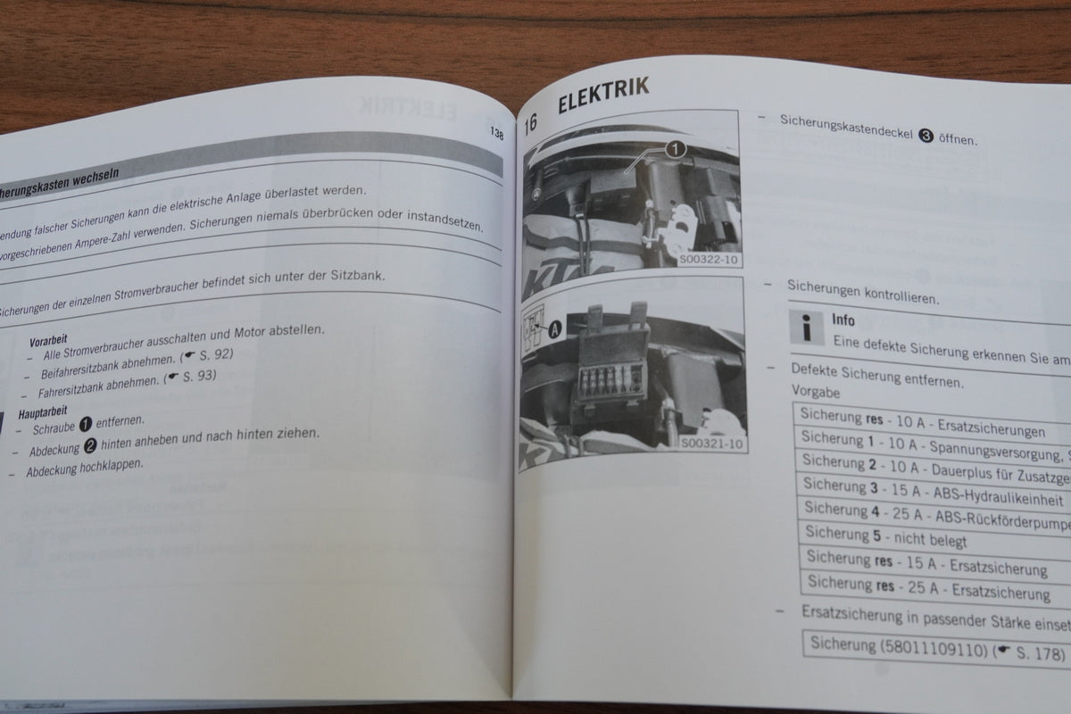 KTM 1290 SUPERDUKE R Bedienungsanleitung orig. Handbuch Betriebsanleitung 14-16