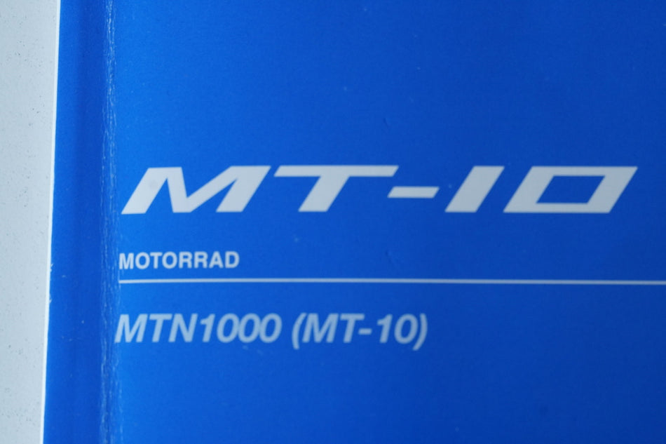 YAMAHA MTN 1000 MT10 RN78 Manual de usuario original Manual de instrucciones Manual de funcionamiento