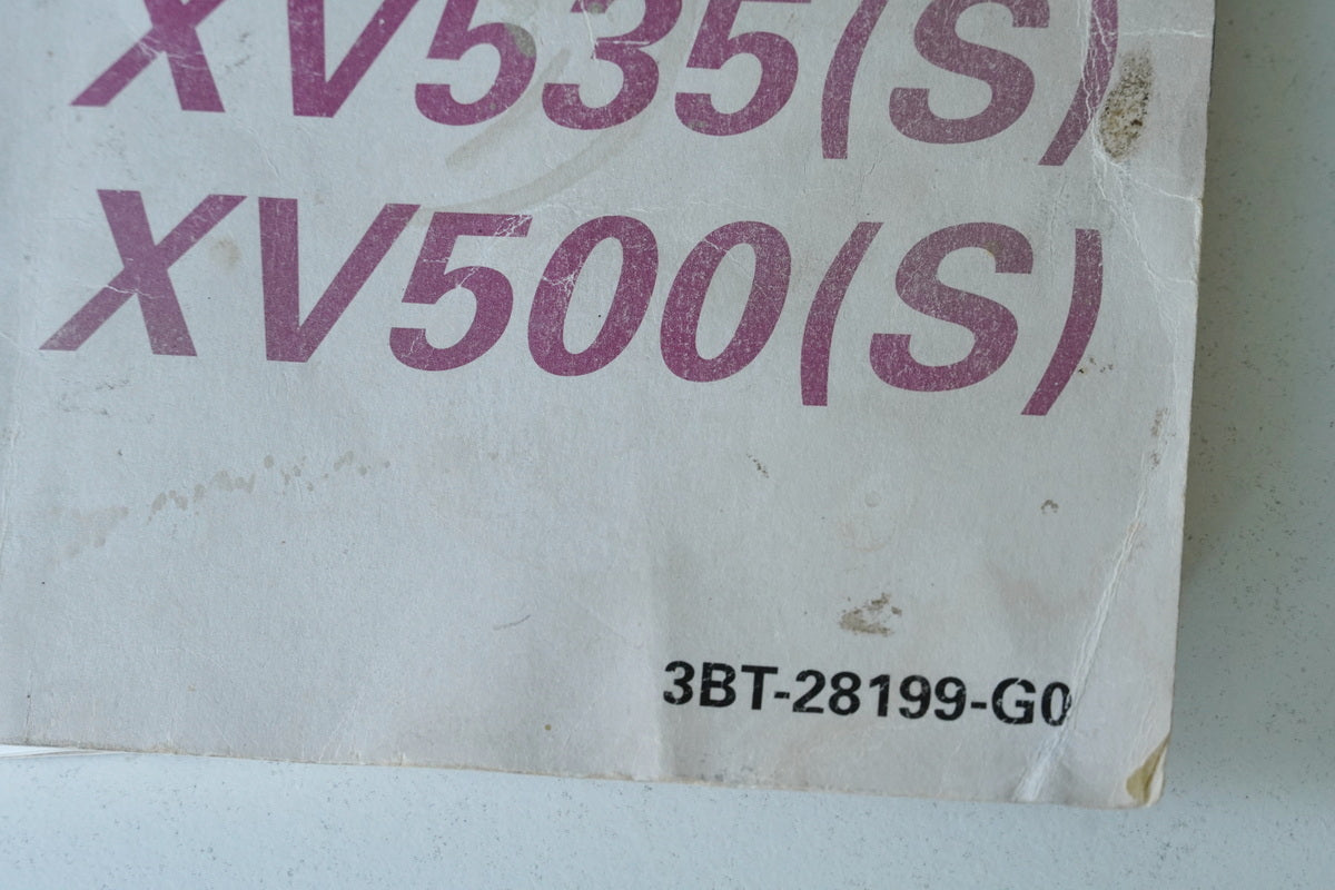 HANDBUCH BEDIENUNGSANLEITUNG YAMAHA XV 535 S / XV 500 S 3BT (3BT-28199-G0)