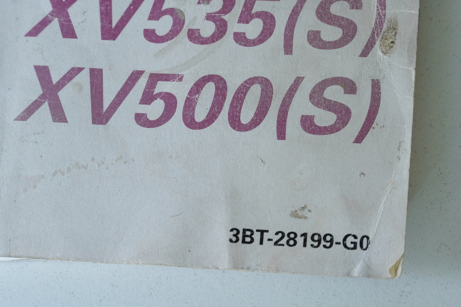 MANUAL DE INSTRUCCIONES YAMAHA XV 535 S / XV 500 S 3BT (3BT-28199-G0)