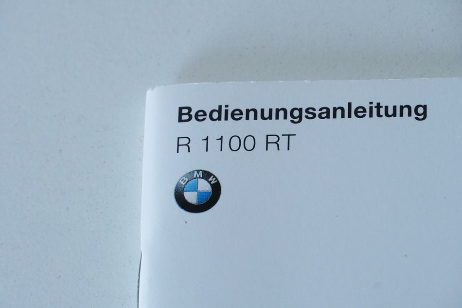 BMW R 1100 RT 259 manual de instrucciones original manual de usuario guía de funcionamiento