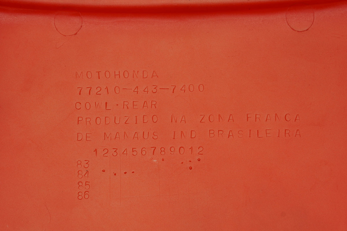HONDA CB 450 N PC14 Heckverkleidung Abdeckung Cover Blende Verkleidung