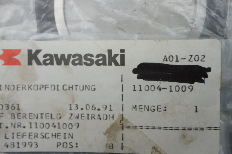 Kawasaki Junta de culata original 11004-1009 (11004-1260) Z250 ER250 - NUEVO