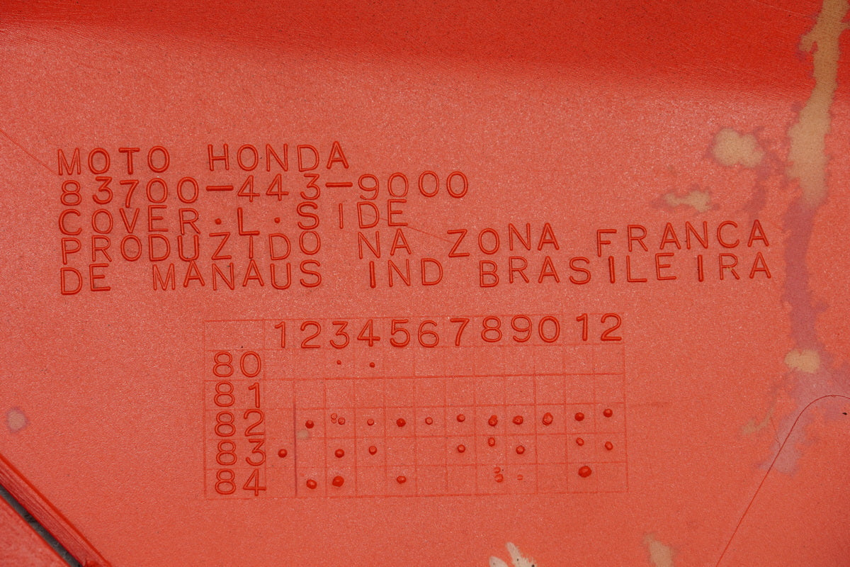 HONDA CB 450 N PC14 Seitendeckel links Abdeckung Cover Blende Verkleidung