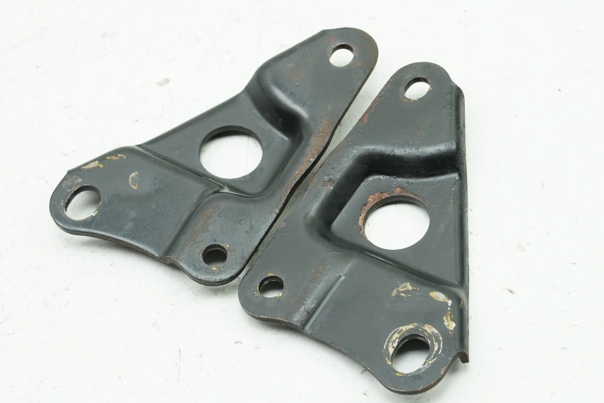 HONDA CB 450 N PC14 Halterung Auspuff Halteplatte Schalldämpfer Träger Paar