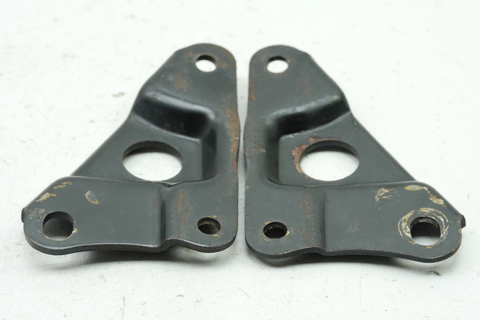 HONDA CB 450 N PC14 Halterung Auspuff Halteplatte Schalldämpfer Träger Paar