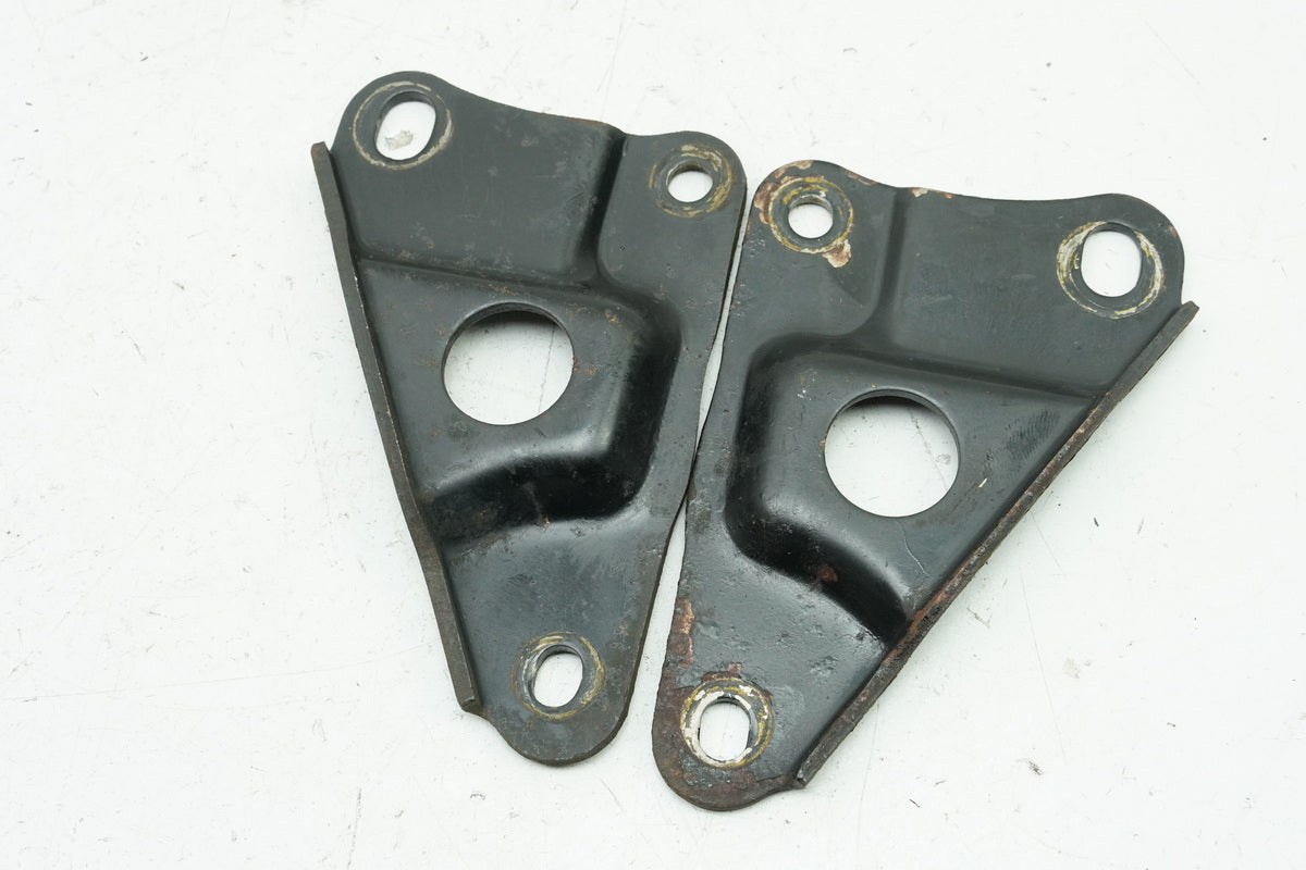 HONDA CB 450 N PC14 Halterung Auspuff Halteplatte Schalldämpfer Träger Paar