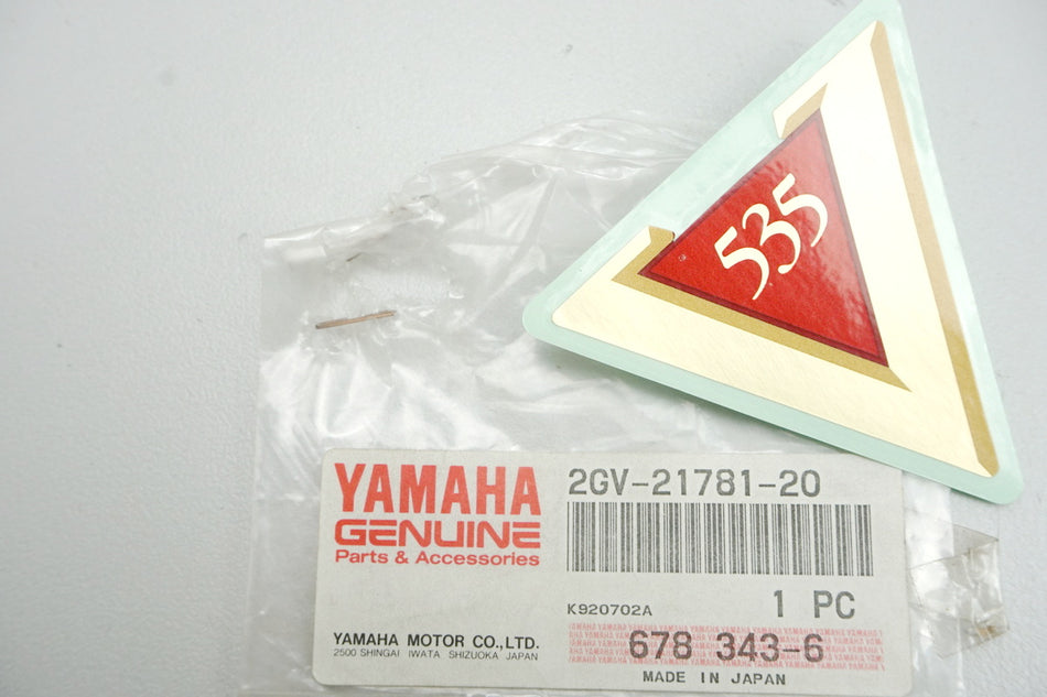 Yamaha Adhesivo Emblema original 2GV-21781-20 XV535 Virago - NUEVO