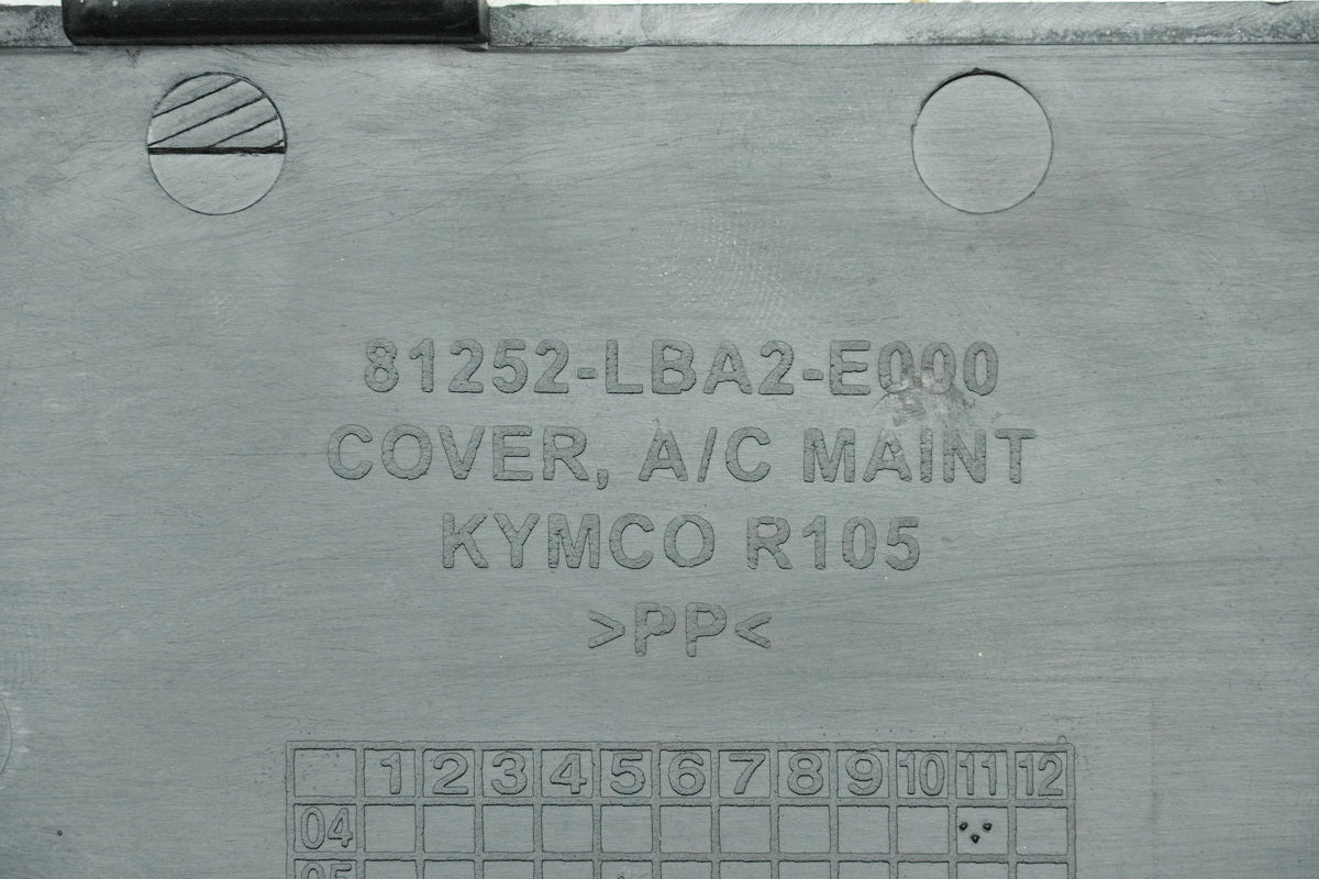 KYMCO XCiting 500 i RFBT70040 Helmet Compartment Cover Air Filter Cover Trim