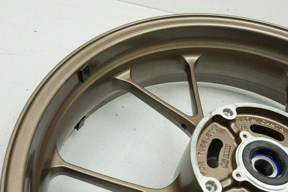 HONDA CB 125 R JC91 rear rim Enkei rear wheel J 17 x 4.00 accident-free gold